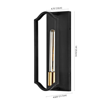 Chloe 4.75" Modern Bohemian Iron LED Sconce - JONATHAN Y